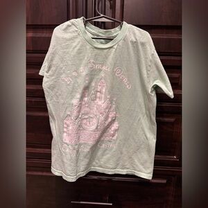 Disney world Kids Green Graphic T-Shirt MEDIUM